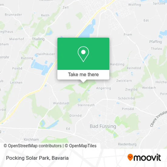 Pocking Solar Park map