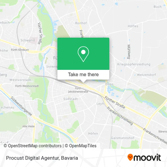 Procust Digital Agentur map