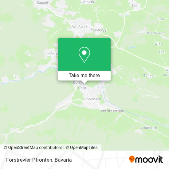 Forstrevier Pfronten map