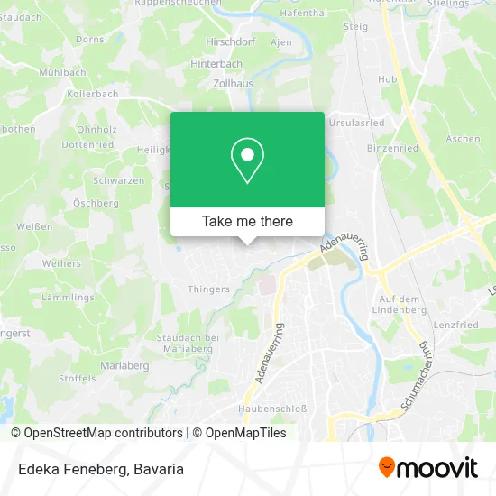 Edeka Feneberg map