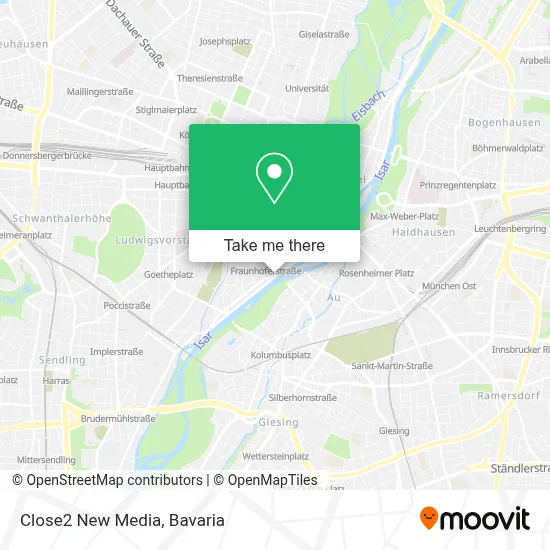 Close2 New Media map