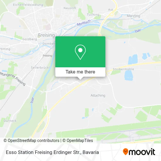 Esso Station Freising Erdinger Str. map