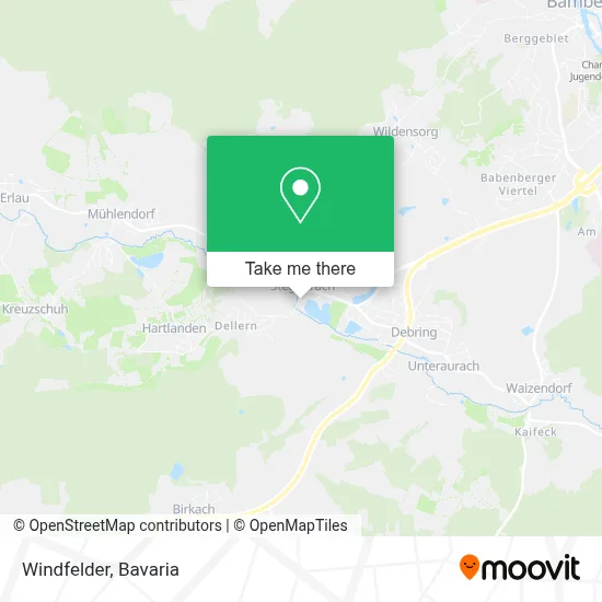Windfelder map