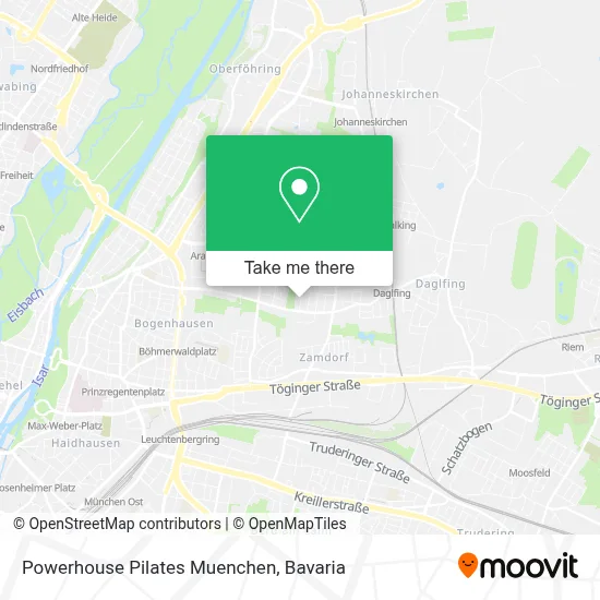 Powerhouse Pilates Muenchen map