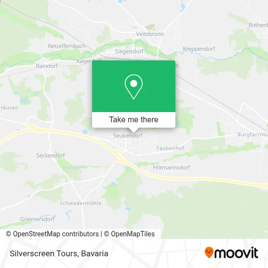 Silverscreen Tours map