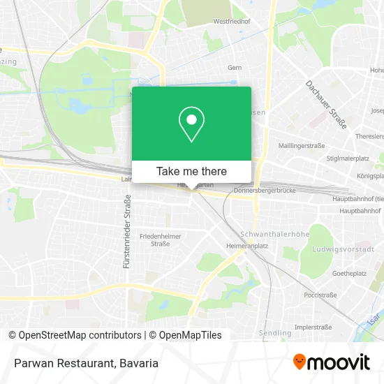 Parwan Restaurant map