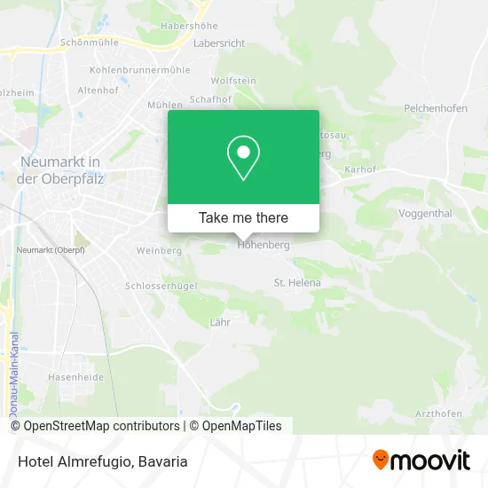 Hotel Almrefugio map