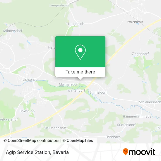 Agip Service Station map