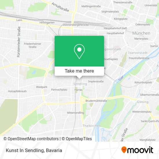 Kunst In Sendling map