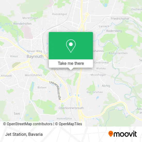 Jet Station map