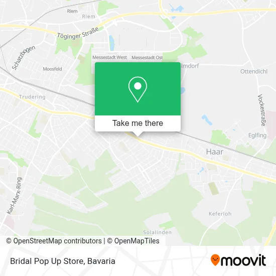 Bridal Pop Up Store map