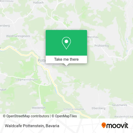 Waldcafe Pottenstein map