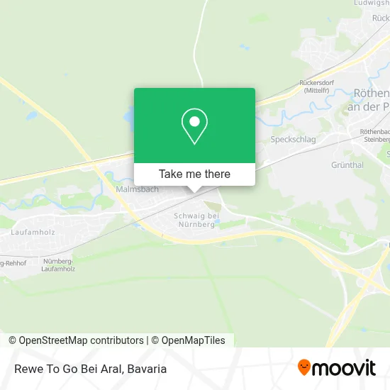 Rewe To Go Bei Aral map
