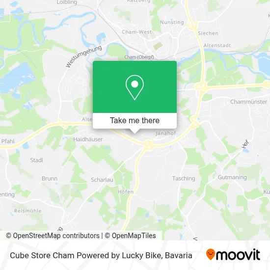 Cube Store Cham Powered by Lucky Bike map