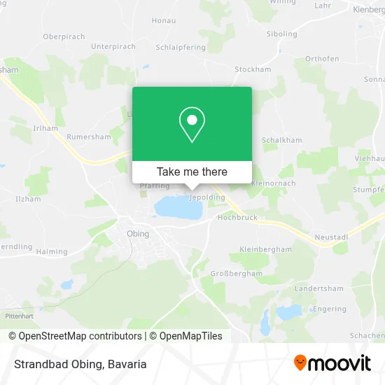 Strandbad Obing map