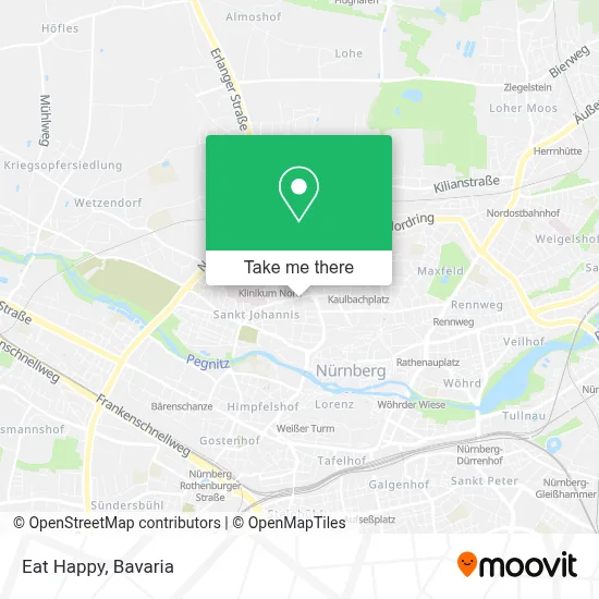 Eat Happy map