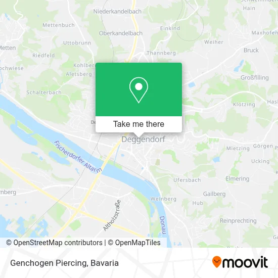 Genchogen Piercing map