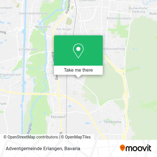 Adventgemeinde Erlangen map