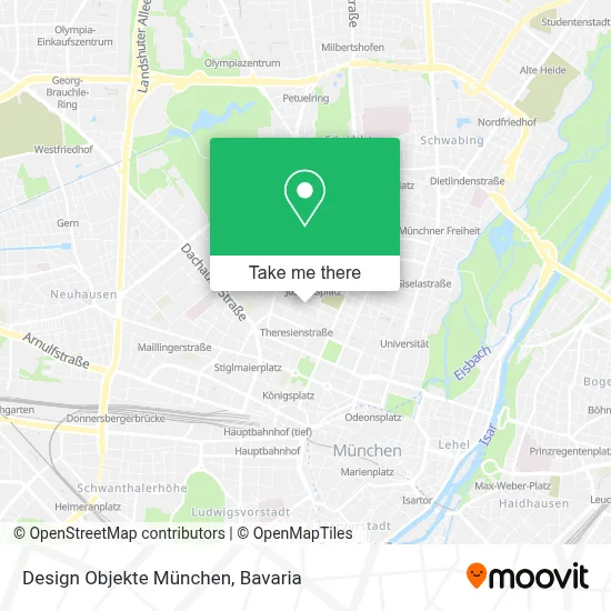 Design Objekte München map