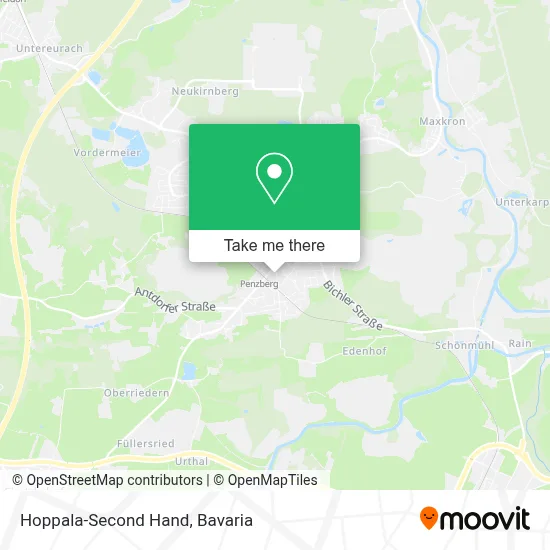 Hoppala-Second Hand map