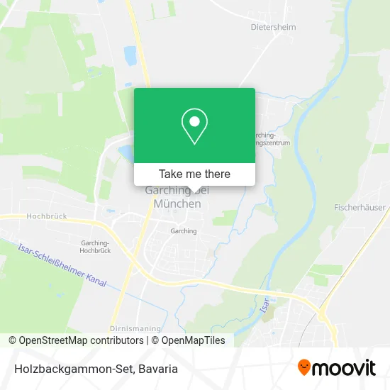 Holzbackgammon-Set map