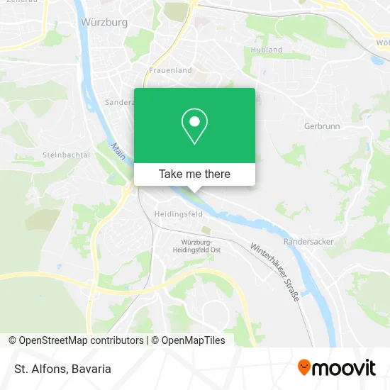 St. Alfons map