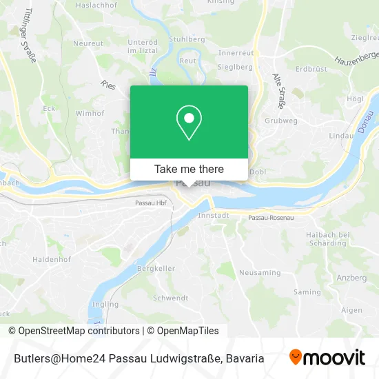 Butlers@Home24 Passau Ludwigstraße map