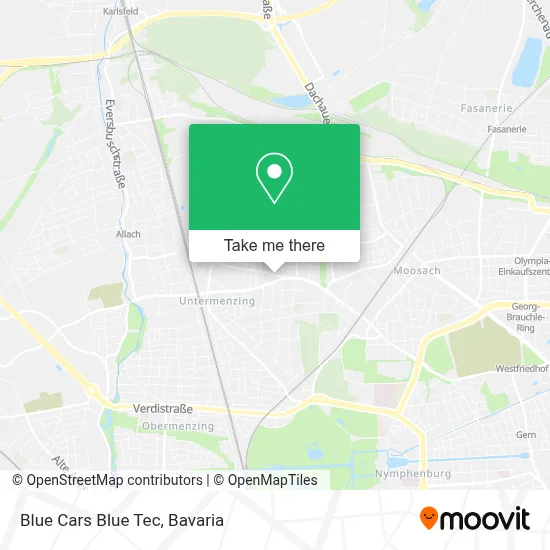 Blue Cars Blue Tec map