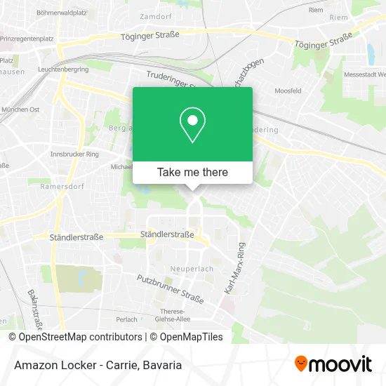 Amazon Locker - Carrie map