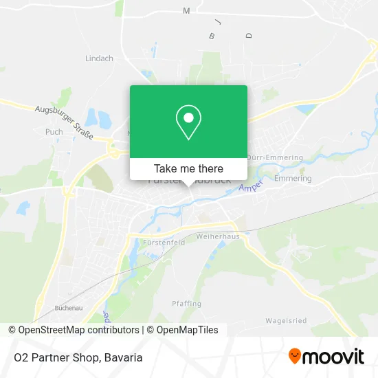 O2 Partner Shop map