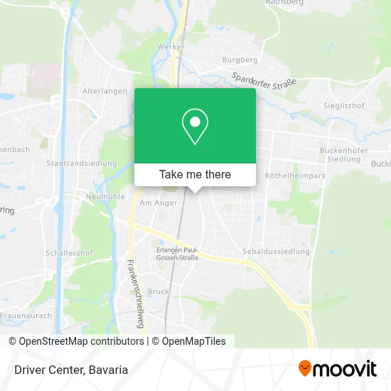 Driver Center map