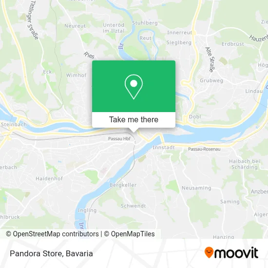 Pandora Store map