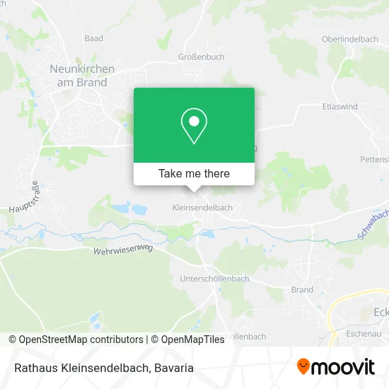 Rathaus Kleinsendelbach map