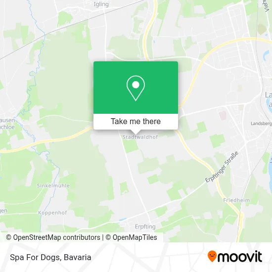 Spa For Dogs map