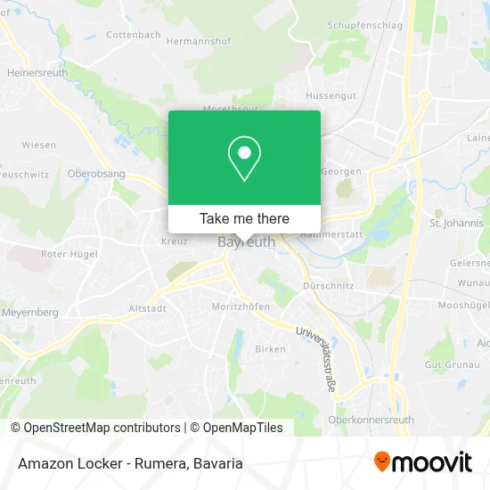 Amazon Locker - Rumera map