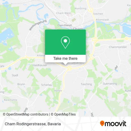 Cham Rodingerstrasse map