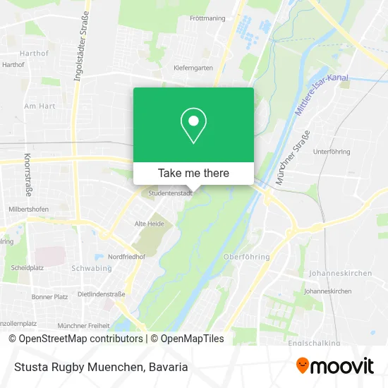 Stusta Rugby Muenchen map