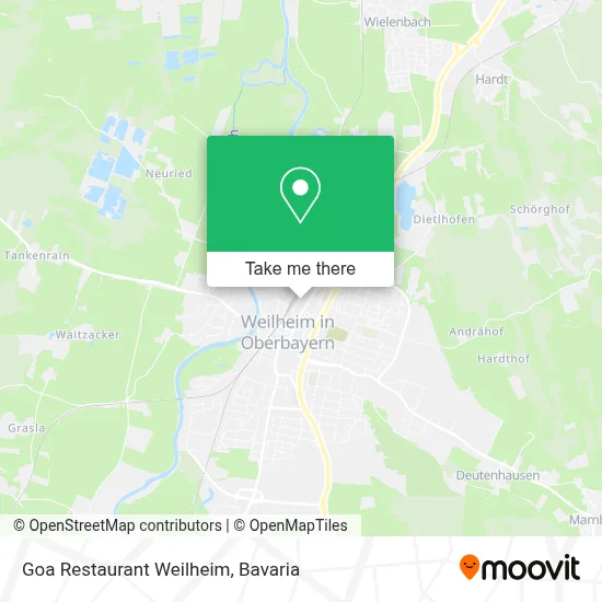 Goa Restaurant Weilheim map