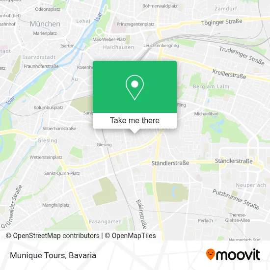 Munique Tours map