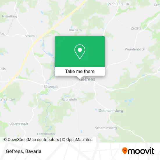 Gefrees map