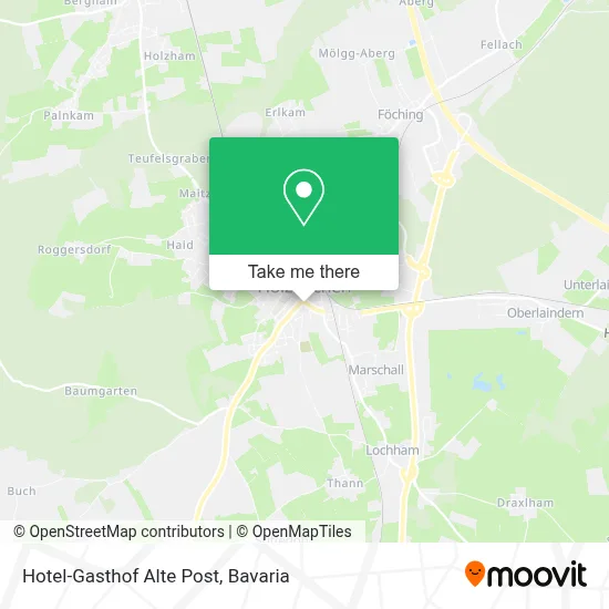 Hotel-Gasthof Alte Post map