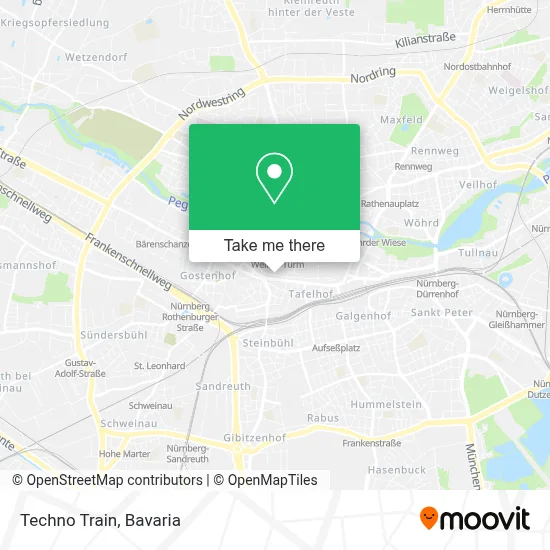 Techno Train map