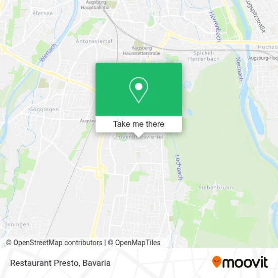 Restaurant Presto map