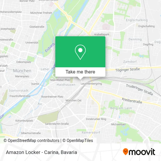 Amazon Locker - Carina map