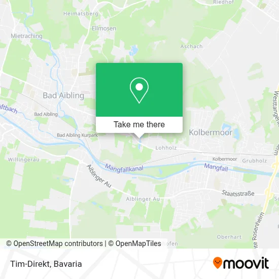 Tim-Direkt map