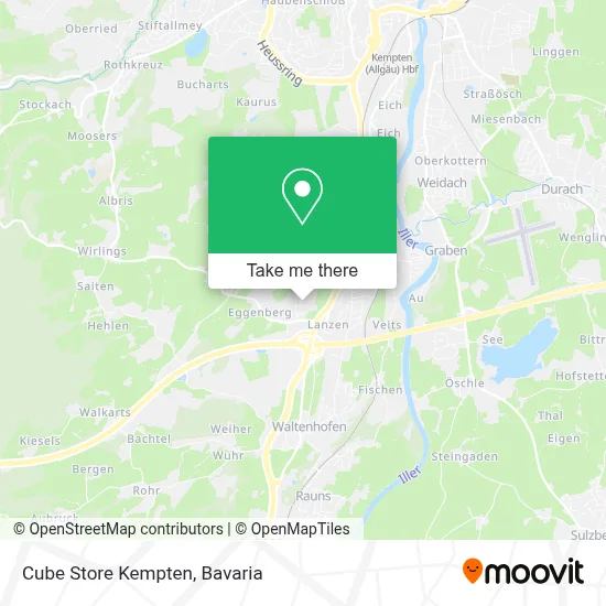 Cube Store Kempten map