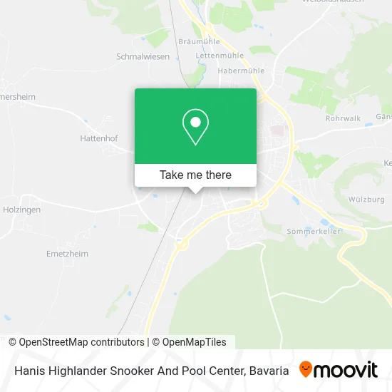 Hanis Highlander Snooker And Pool Center map