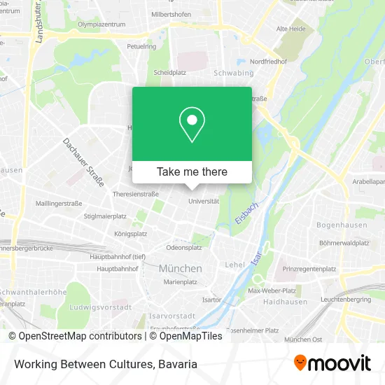 Working Between Cultures map