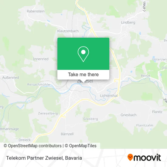 Telekom Partner Zwiesel map