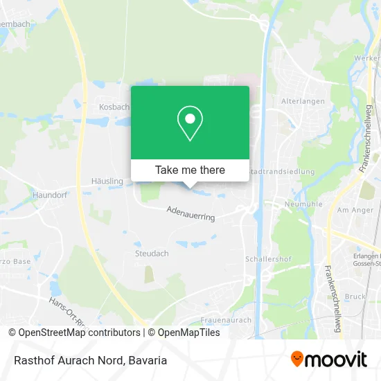 Rasthof Aurach Nord map